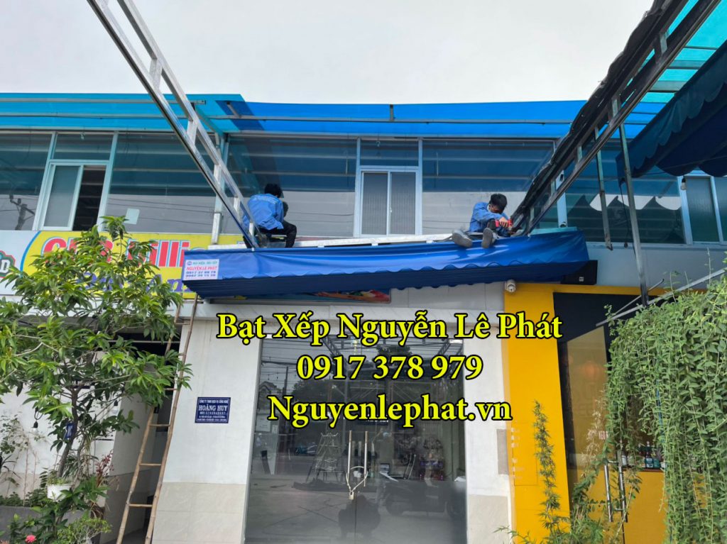 Lắp đặt Mái xếp di động, Báo thi công bạt xếp lượn sóng giá rẻ