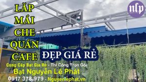 Mái hiên mái xếp bạt che nắng Biên Hòa Đồng Nai