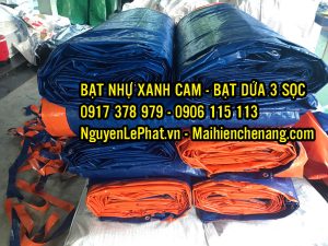 Bạt xanh cam xây dựng