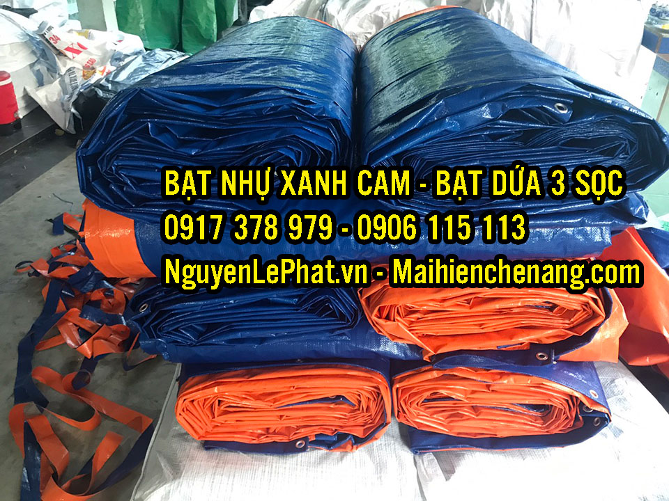 Bạt xanh cam xây dựng