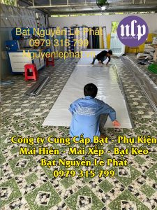 May bạt mái hiên mái xếp di động theo yêu cầu