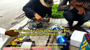 Giá motor kéo bạt mái xếp