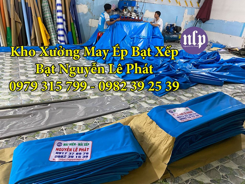 Xưởng May Ép Bạt Xếp, Bạt Mái Hiên Che TPHCM - May Ép Bạt Xe Tải Sài Gòn HCM Theo Yêu Cầu