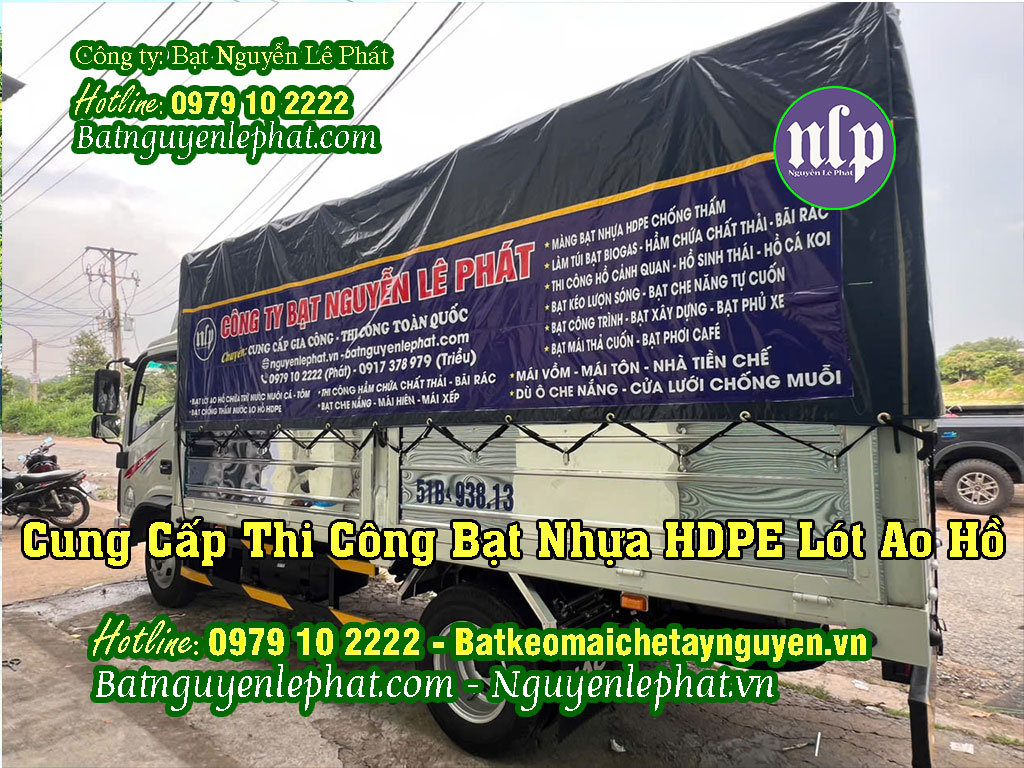 Công ty cung cấp bạt lót hồ HDPE Công ty cung cấp bạt lót hồ HDPE