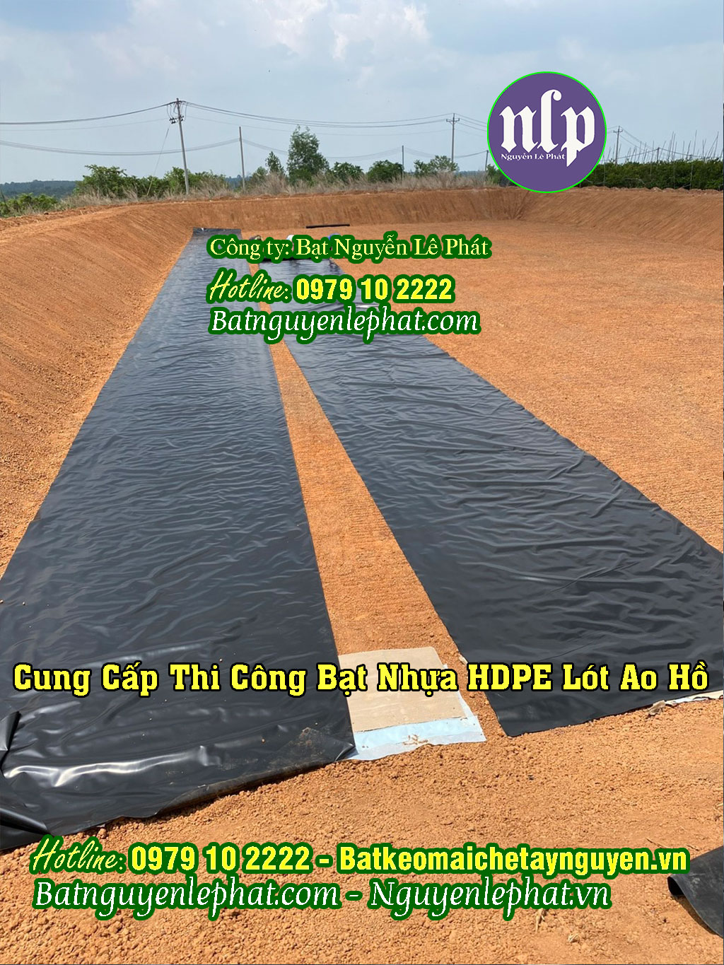 Thi công bạt lót hồ HDPE tại Cam Ranh