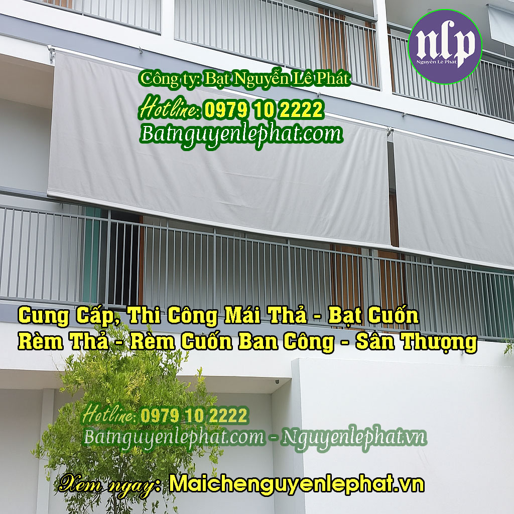 Lắp Bạt Kéo Mái Thả Tự Cuốn Buôn Ma Thuột, Rèm Mái Thả Giá Rẻ Tại Đắk Lắk