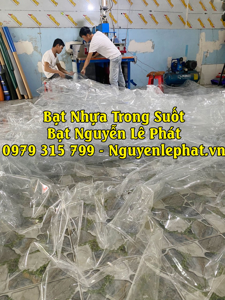 Cung Cấp Bạt Nhựa PVC Trong Suốt Khổ Lớn Theo Yêu Cầu