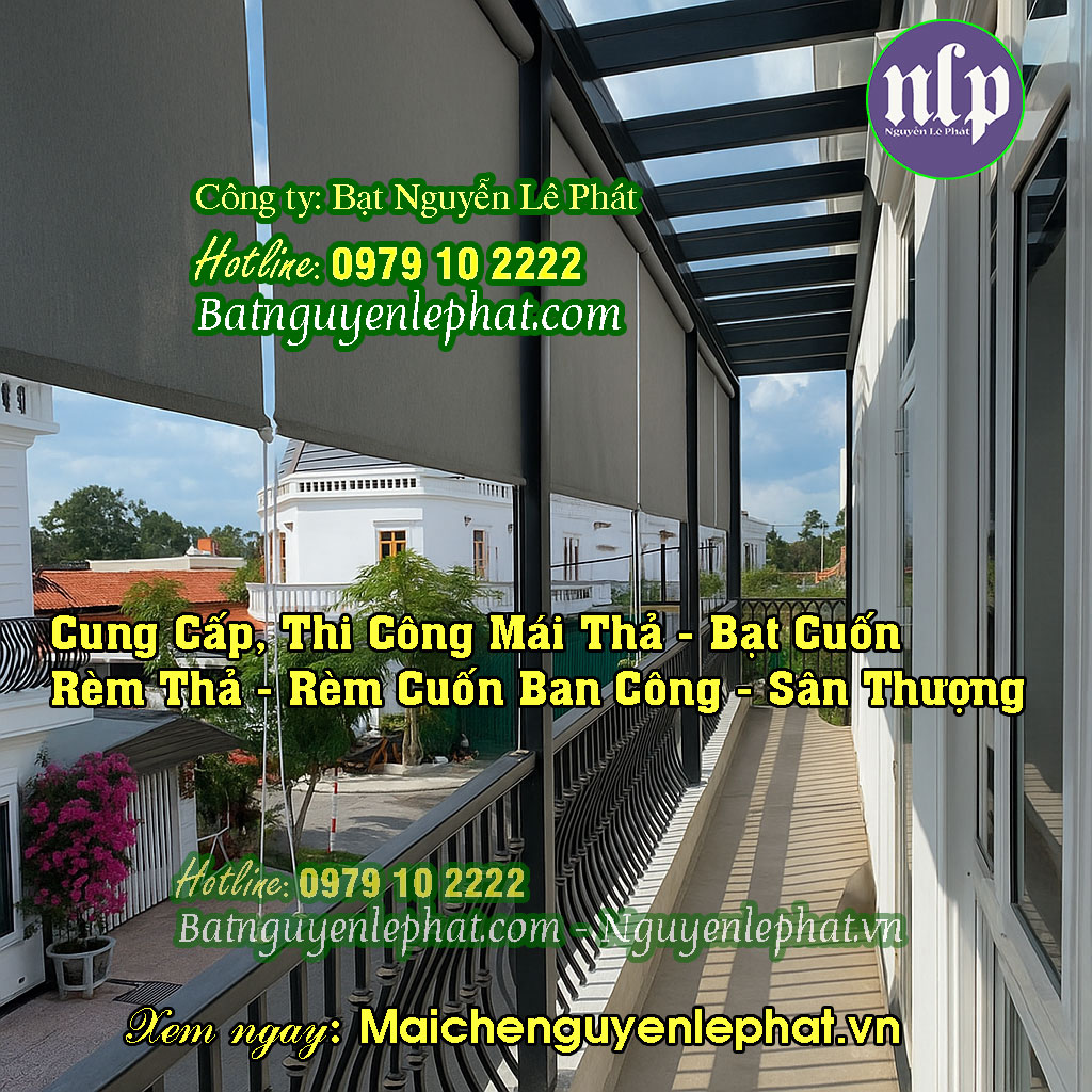 Lắp Bạt Kéo Mái Thả Tự Cuốn Buôn Ma Thuột, Rèm Mái Thả Giá Rẻ Tại Đắk Lắk